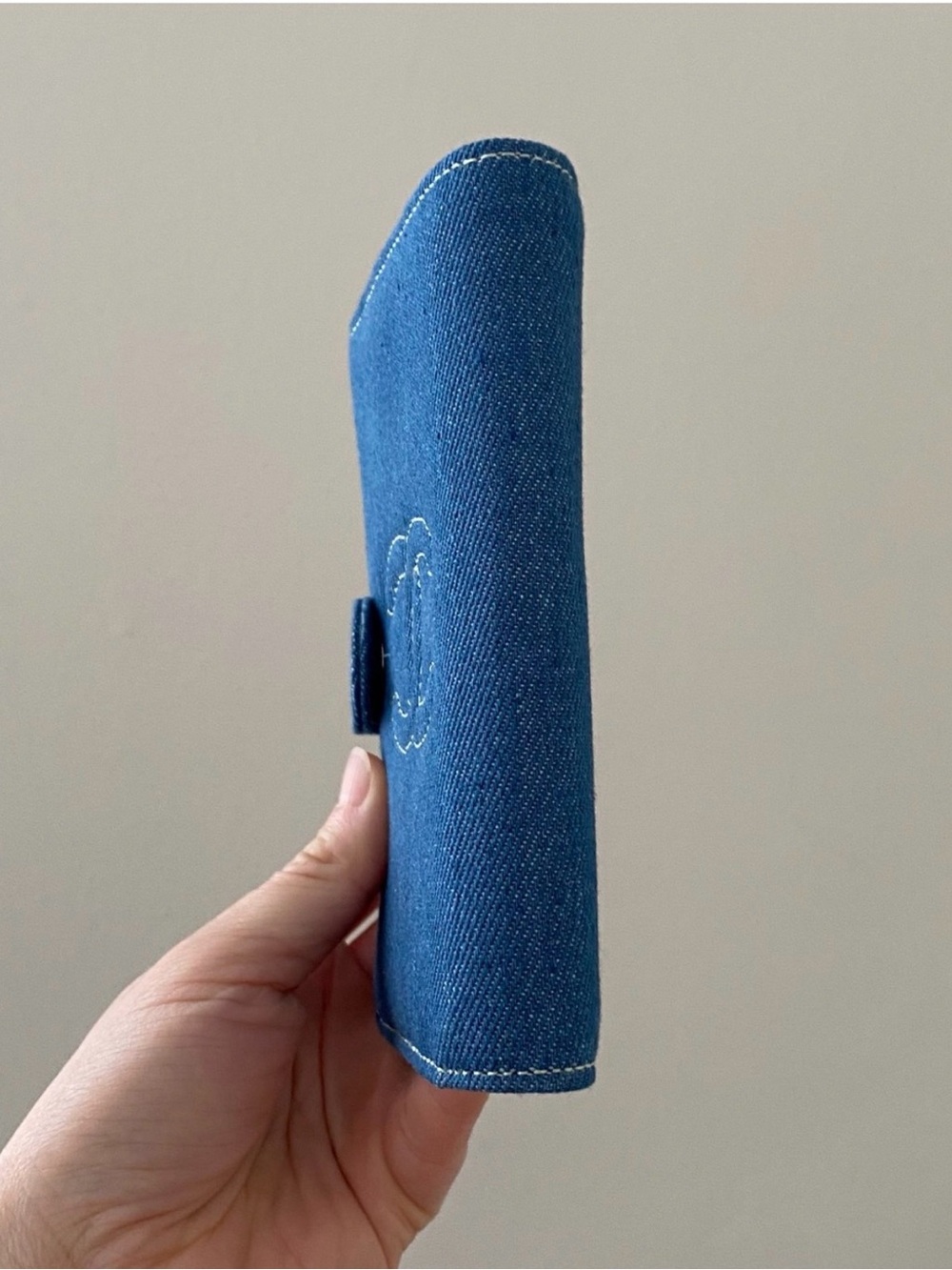 Denim Passport Holder - Picture 3 of 5